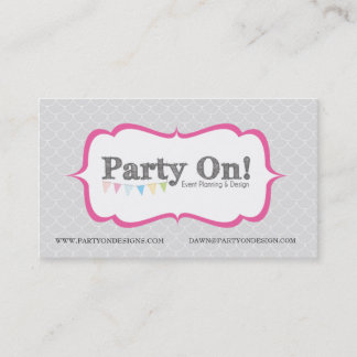 Party auf Entwurfsgeschäftskarte - Gewohnheit Visitenkarte
