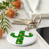 Party auf Kaktus Schlüsselanhänger (Seite)