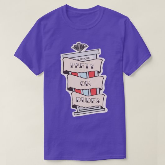 Party auf Typ T-Shirt (Design vorne)