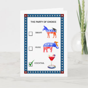 Party auf Wahl-Party Einladung