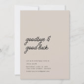 Party "Auf Wiedersehen und Viel Glück bewegen" Einladung (Vorderseite)