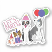 Party Aufkleber (Vorderseite)