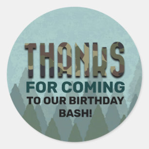 Party-Aufkleber für Außenbaume Runder Aufkleber