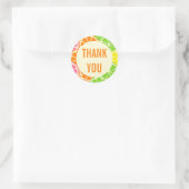 Party-Aufkleber für helle und moderne Zitrusscheib Runder Aufkleber (Tasche)