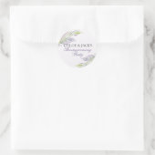 Party-Aufkleber für Lavenderhäuser Runder Aufkleber (Tasche)