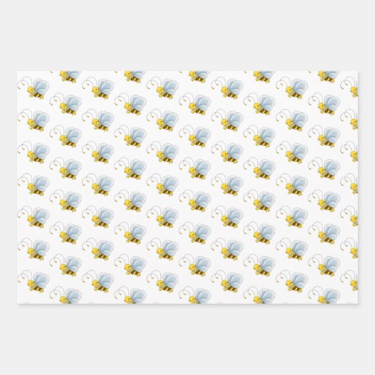 Party aus Bienenwachs Geschenkpapier Set (Vorderseite 3)