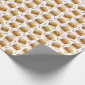 Party aus cool gefliestem Hamburger Geschenkpapier (Ecke)