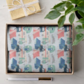 Party aus cool gekacheltem Camping Seidenpapier (Geschenk)