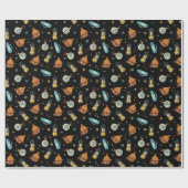 Party aus coolem Camping Geschenkpapier (Flach)