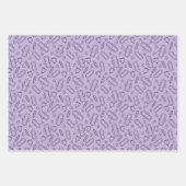 Party aus der ersten Phase Lila Tampon Pad Muster Geschenkpapier Set (Vorderseite 3)