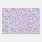 Party aus der ersten Phase Lila Tampon Pad Muster Geschenkpapier Set (Vorderseite 2)