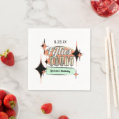 Party aus der Mitte der 50er Jahre - Napkins Serviette (Beispiel)