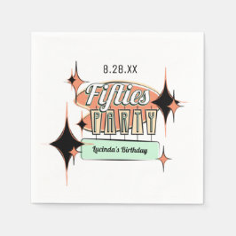 Party aus der Mitte der 50er Jahre - Napkins Serviette