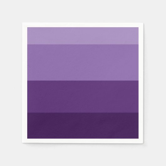 Party aus dunklen und Lila Streifen Serviette (Vorderseite)