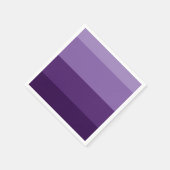 Party aus dunklen und Lila Streifen Serviette (Ecke)