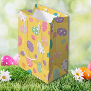 Party aus farbenfrohen Gelbeiern Mittlere Geschenktüte