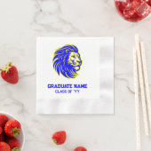 Party aus gelben und blauen Löwen Serviette (Beispiel)