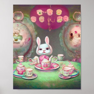 Party aus gestrichenem Tee Poster