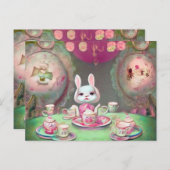 Party aus gestrichenem Tee Postkarte (Vorne/Hinten)