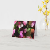 Party aus Gummi....... Karte (Gelbe Blume)