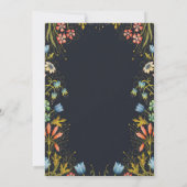 Party aus Hochgarten, schöne, weiche Pastellfarben Einladung (Rückseite)