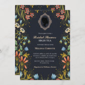 Party aus Hochgarten, schöne, weiche Pastellfarben Einladung (Vorne/Hinten)