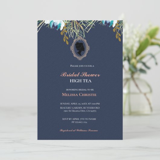 Party aus Hochgarten, schöne, weiche Pastellfarben Einladung (Stehend Vorderseite)