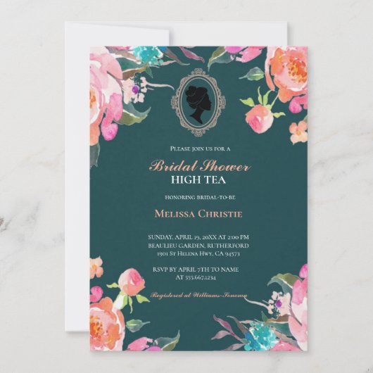 Party aus Hochgarten, schöne, weiche Pastellfarben Einladung (Vorderseite)
