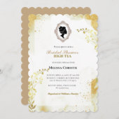 Party aus Hochgarten, schöne, weiche Pastellfarben Einladung (Vorne/Hinten)