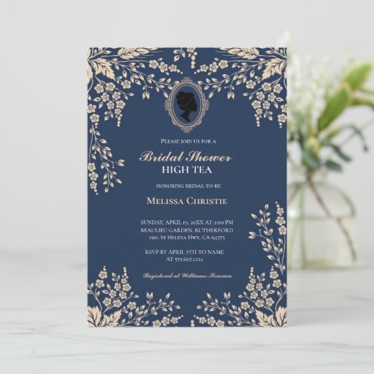 Party aus Hochgarten, schöne, weiche Pastellfarben Einladung (Stehend Vorderseite)