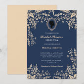 Party aus Hochgarten, schöne, weiche Pastellfarben Einladung (Vorne/Hinten)