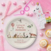 Party aus Holz Rosa Geburtstagsparty Pappteller (Party)