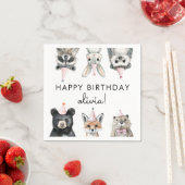 Party aus Holz Serviette (Beispiel)