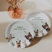 Party aus Holz zum Geburtstag Pappteller