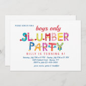 Party aus mehreren Zahlen Einladung (Vorne/Hinten)