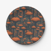 Party aus Mushroom Paper Plate Pappteller (Vorderseite)