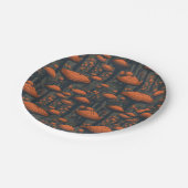 Party aus Mushroom Paper Plate Pappteller (Schrägansicht)