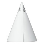 Party aus Papier mit benutzerdefiniertem Text Partyhütchen (Rückseite)
