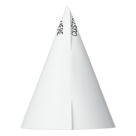 Party aus Papier mit benutzerdefiniertem Text Partyhütchen (Rückseite)