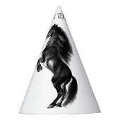 Party aus Papier mit benutzerdefiniertem Text Partyhütchen (Vorderseite)