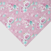 Party aus rosa Blumentee Seidenpapier (Ausschnitt)