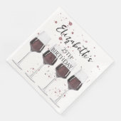 Party aus Rotwein Serviette (Ecke)