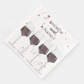 Party aus Rotwein Serviette (Ecke)