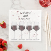 Party aus Rotwein Serviette (Beispiel)