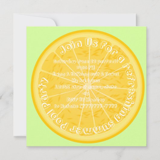 Party aus Zitronenbäumen (Vorderseite)