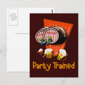 Party ausgebildet postkarte (Vorne/Hinten)