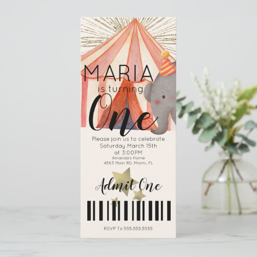 PARTY B EINLADUNG (Stehend Vorderseite)