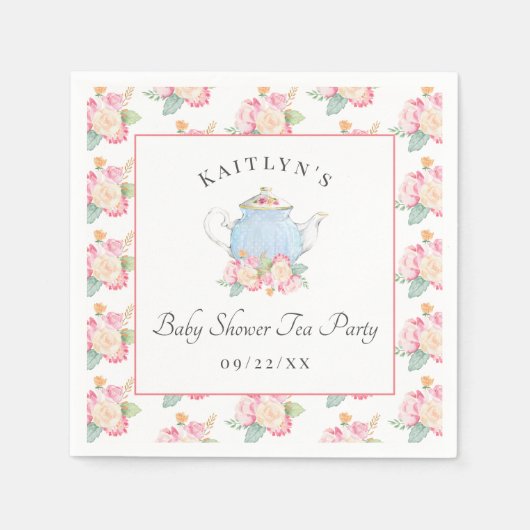 Party: | Babydusche Serviette (Vorderseite)