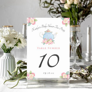 Party: Babydusche Tischnummer