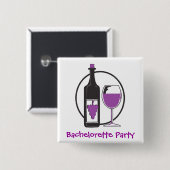 Party Bachelorette Button (Vorne & Hinten)